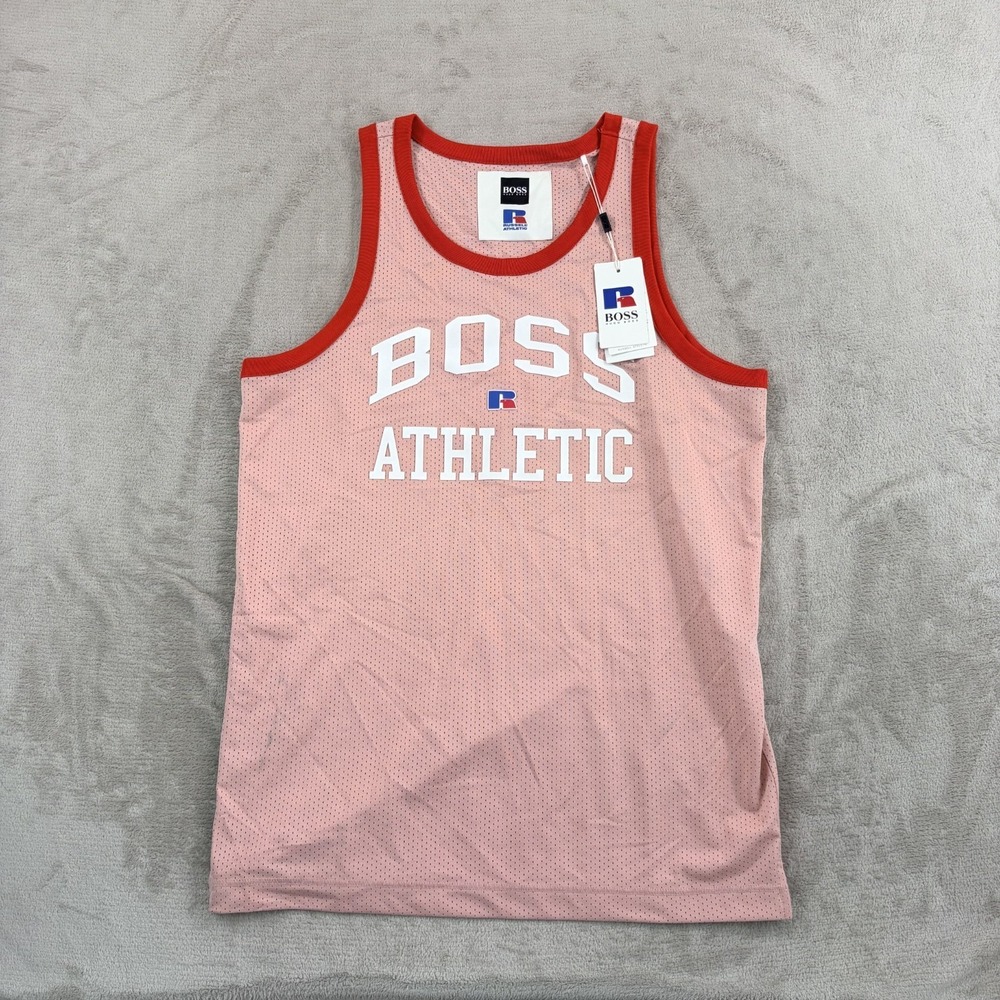 Hugo Boss x Russell Athletic Center Logo Jersey Men Large NWT